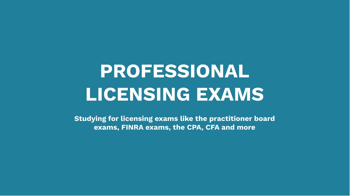 Professional Licensing Exams